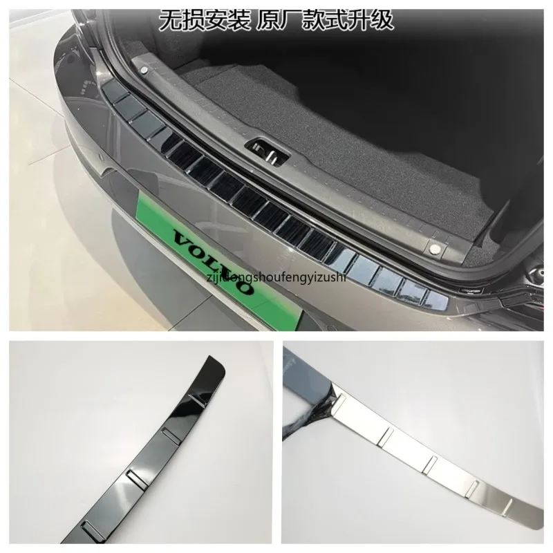 

Car styling stickers For Volvo xc90 2015-2019-2024 Rear Trunk Bumper Protector Rear Scuff Plate Rear Door Sill Car Accessories
