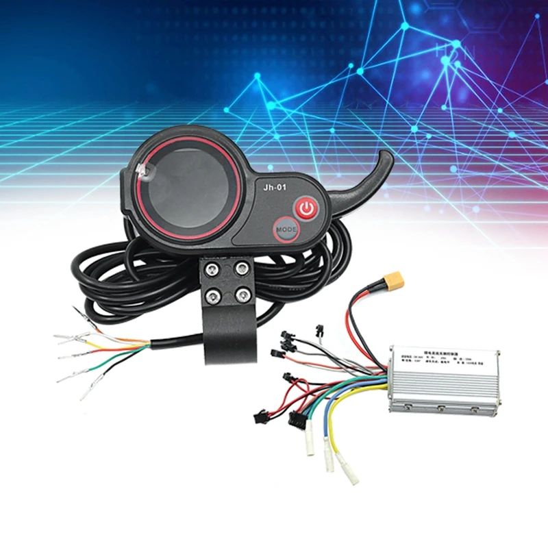 JH-01 Meter Dashboard LCD Display+36V 19A Brushless Controller Without Hall For Electric Scooter E Bike Accessories