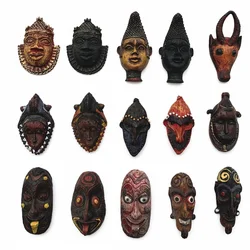 World Culture and Ethnic Style Mask Fridge Magnets Tourist Souvenirs Crafts Refrigerator magnet Decoration Articles Handicraft