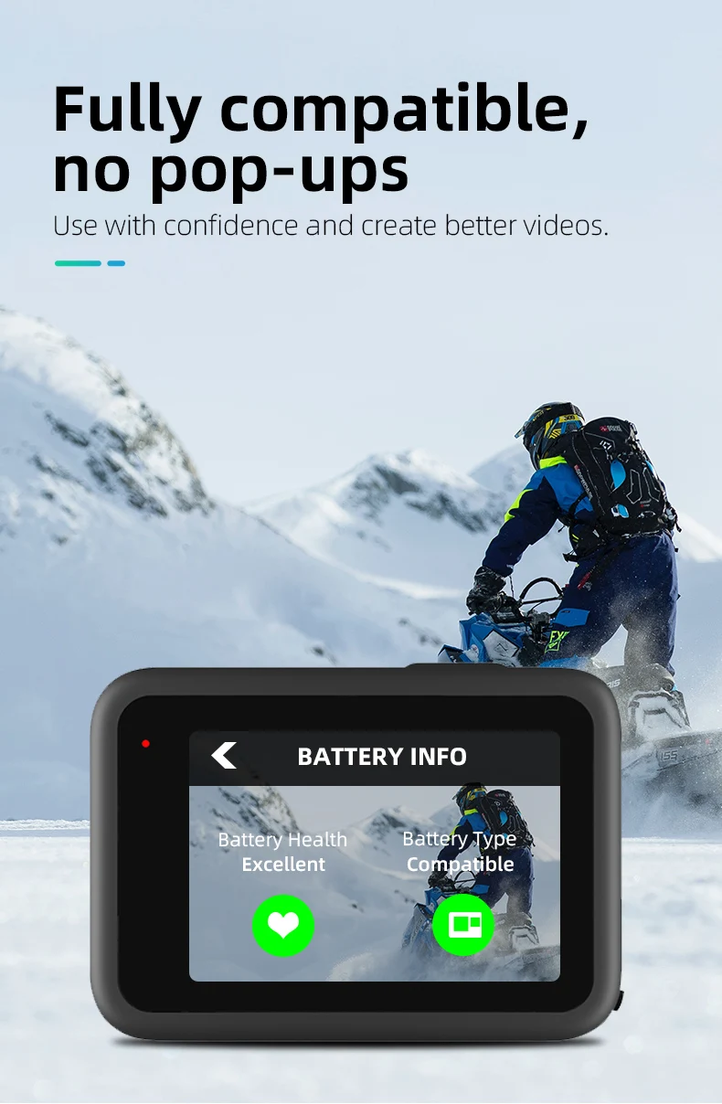 TELESIN 1750 mAh Akku für GoPro Hero 9 10 11 12 Akku 3 Slot Silikon Anti-Fall wasserdichte Ladebox mit TF-Kartenleser – Detail 16