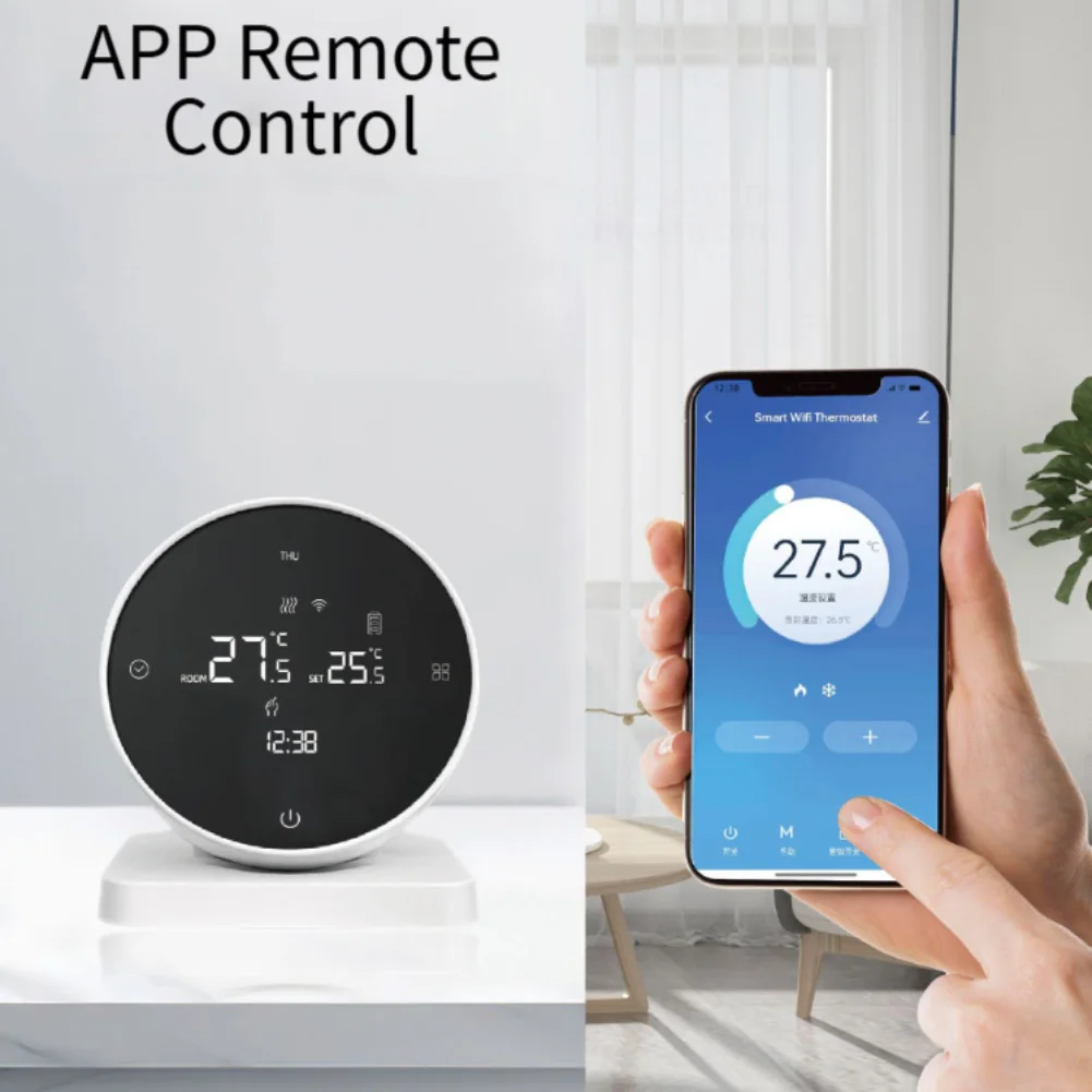 for child for lock Thermostat For Safety Wireless Boiler Thermostat 93*83mm Smart Temperature Controller WiFi Connectivity