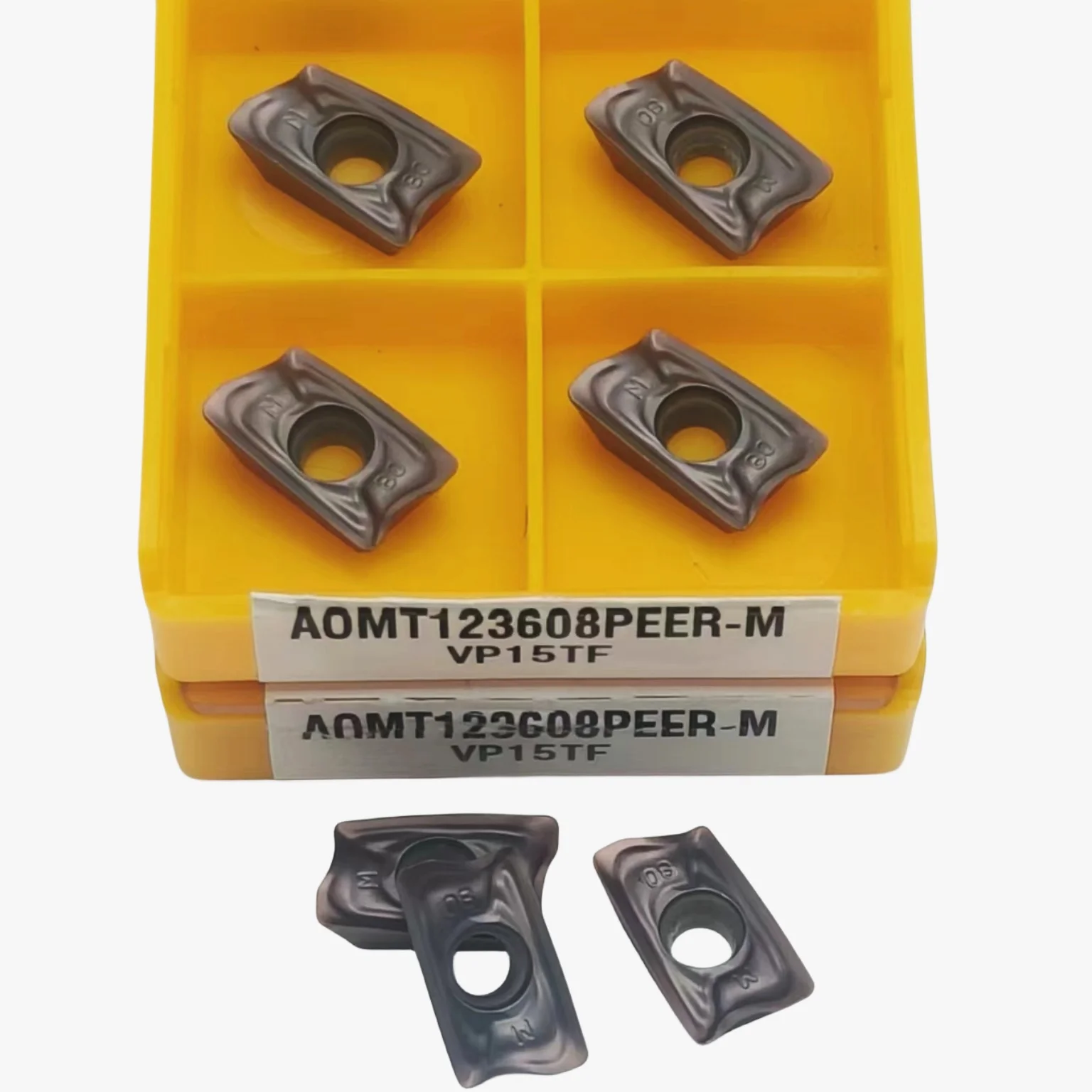 Твердосплавные фрезерные Вставки aomt123608одноранговые M VP15TF, Индексируемые режущие фрезерные Вставки AOMT123608