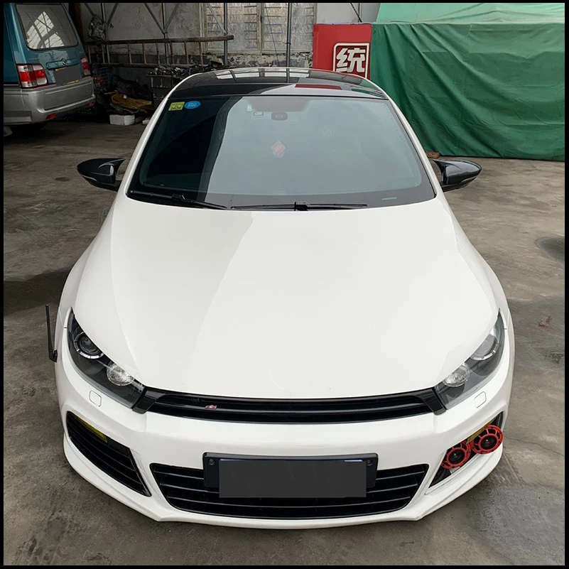 

For Volkswagen VW Scirocco 2009-2018 Rearview Mirror Cover Sticker Trim With Horn Decorate Frame Car Styling Auto Accessories