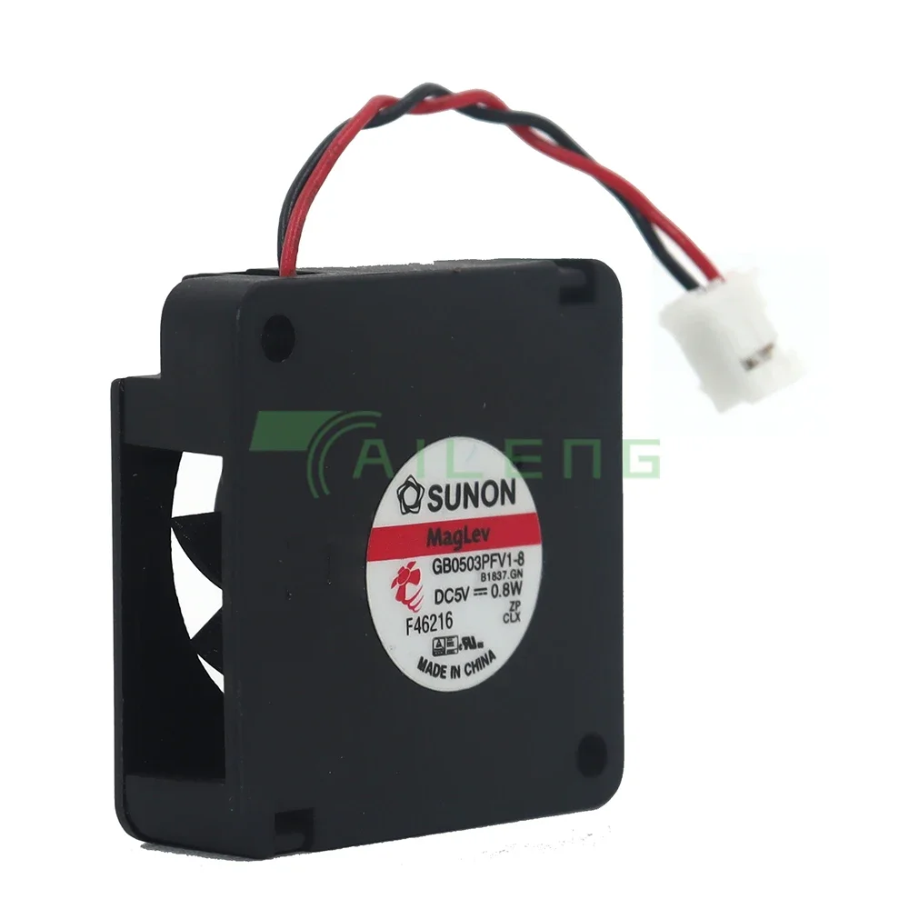 ВЕНТИЛЯТОР для SUNON GB0503PFV1-8 B1837.GN DC 5 В 0,8 Вт 30X30X10 мм серверный квадратный вентилятор