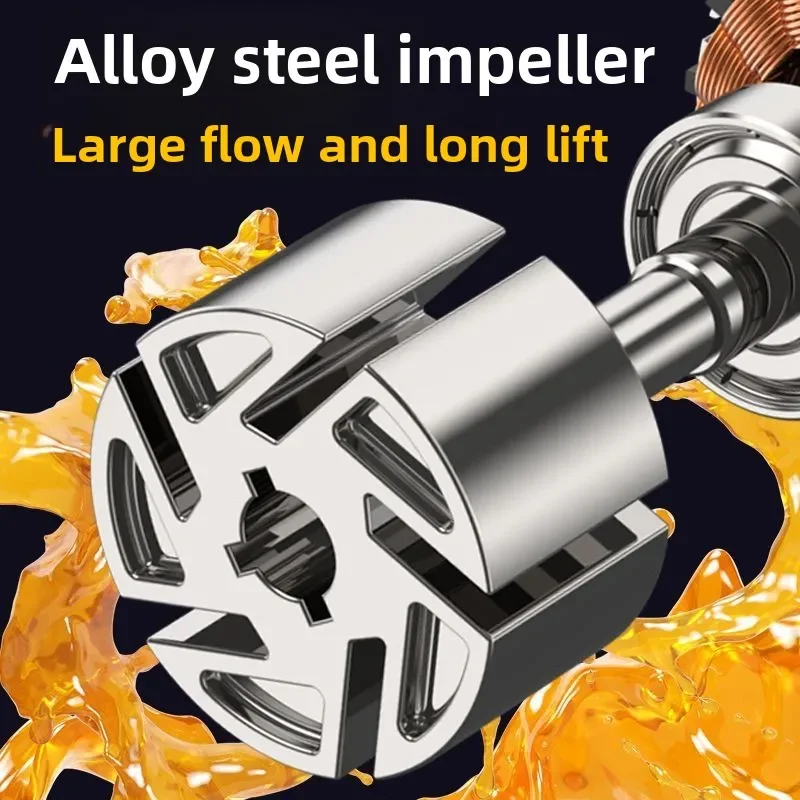 

Новый электрический масляный насос с литиевой батареей 12 В 24 В 220 В, небольшой автоматический самовсасывающий насос, пыленепроницаемый и защита от протечек2025