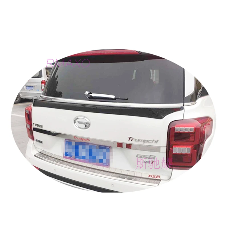 For Trumpche GS8 Spoiler 2017-2019  Trumpche GS7 Spoiler High Quality  ABS Material Car Rear Wing Primer Color Rear Spoiler