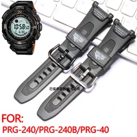 Accesorios de reloj para Casio Protrek Prg-240 PRG-40 serie Pathfinder correa de reloj de pulsera de goma pulsera deportiva impermeable para hombre