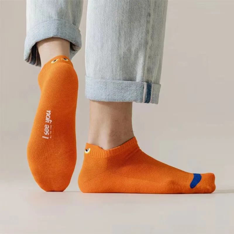 Socks, men's boat socks, summer thin, breathable, versatile men's socks, low cut, shallow cut sports socks