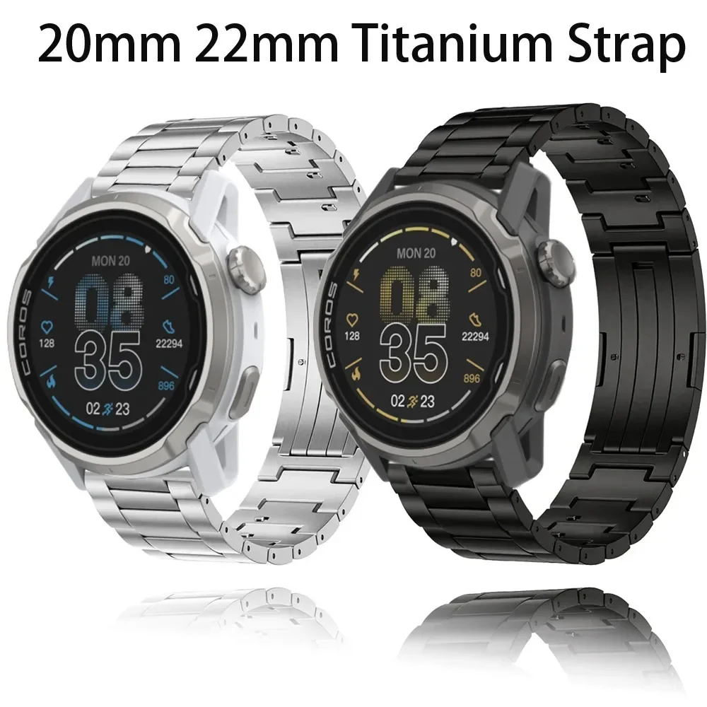 20mm 22mm Titanium Strap for COROS APEX 4 42mm/PACE Pro/CMF Watch 3 Pro Quick-release Comfortable Band for Suunto Vertical 2/Run