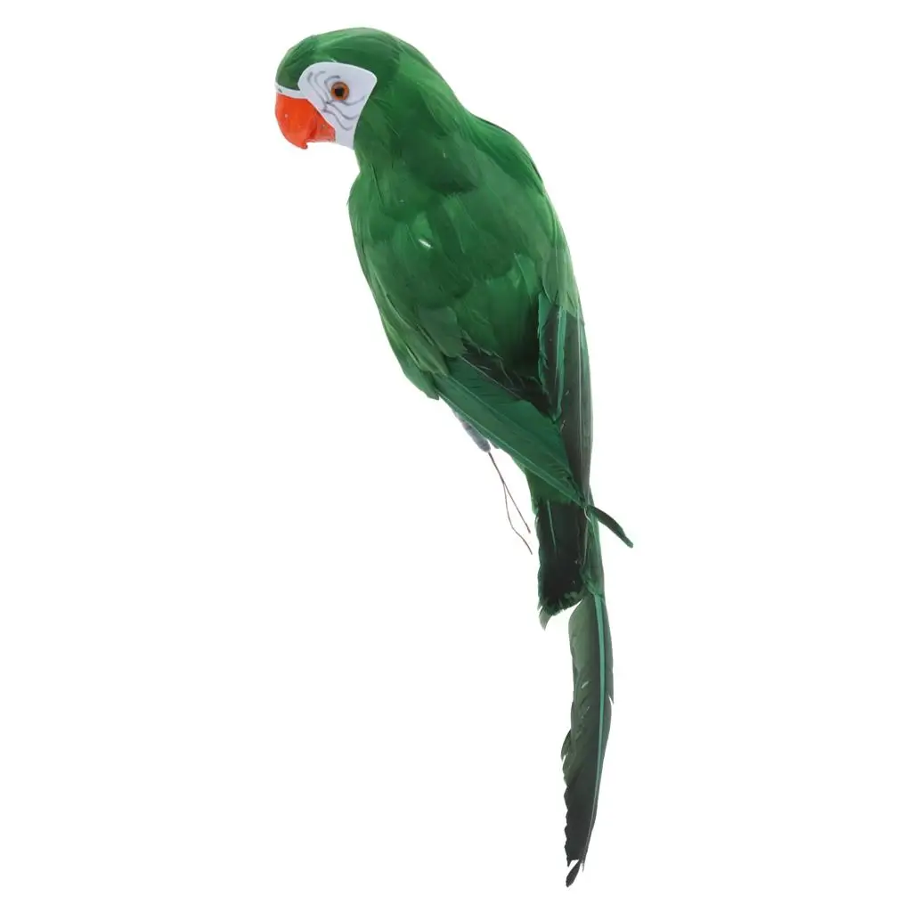 1 piece Artificial 45cm Parrot Bird Feathered Bird Figure Ornaments