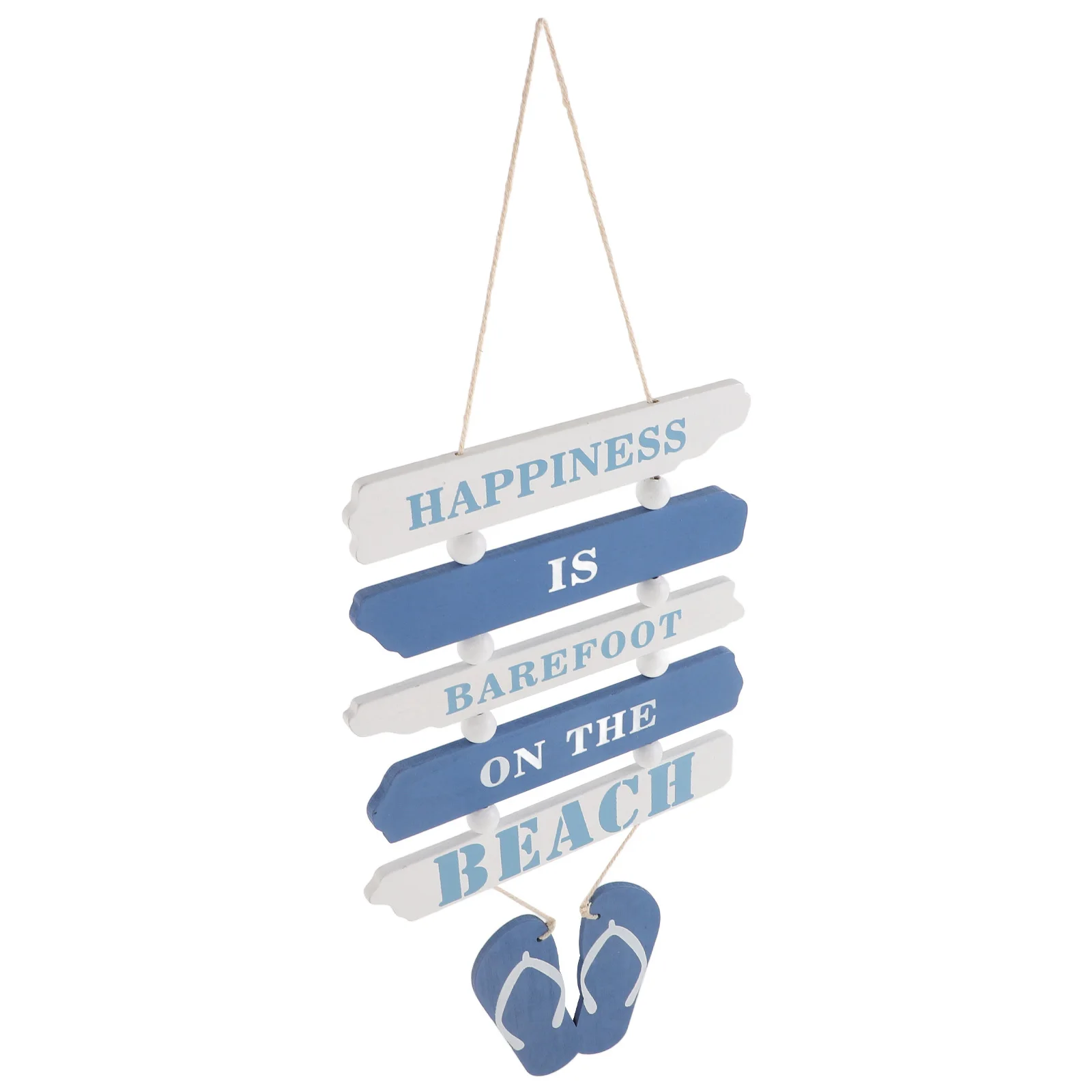 

Slipper Hanging Wood Sign Ocean Themed Wall Decor for Beach Bathroom Bedroom Home Rustic Porch Hanging Decor Summer