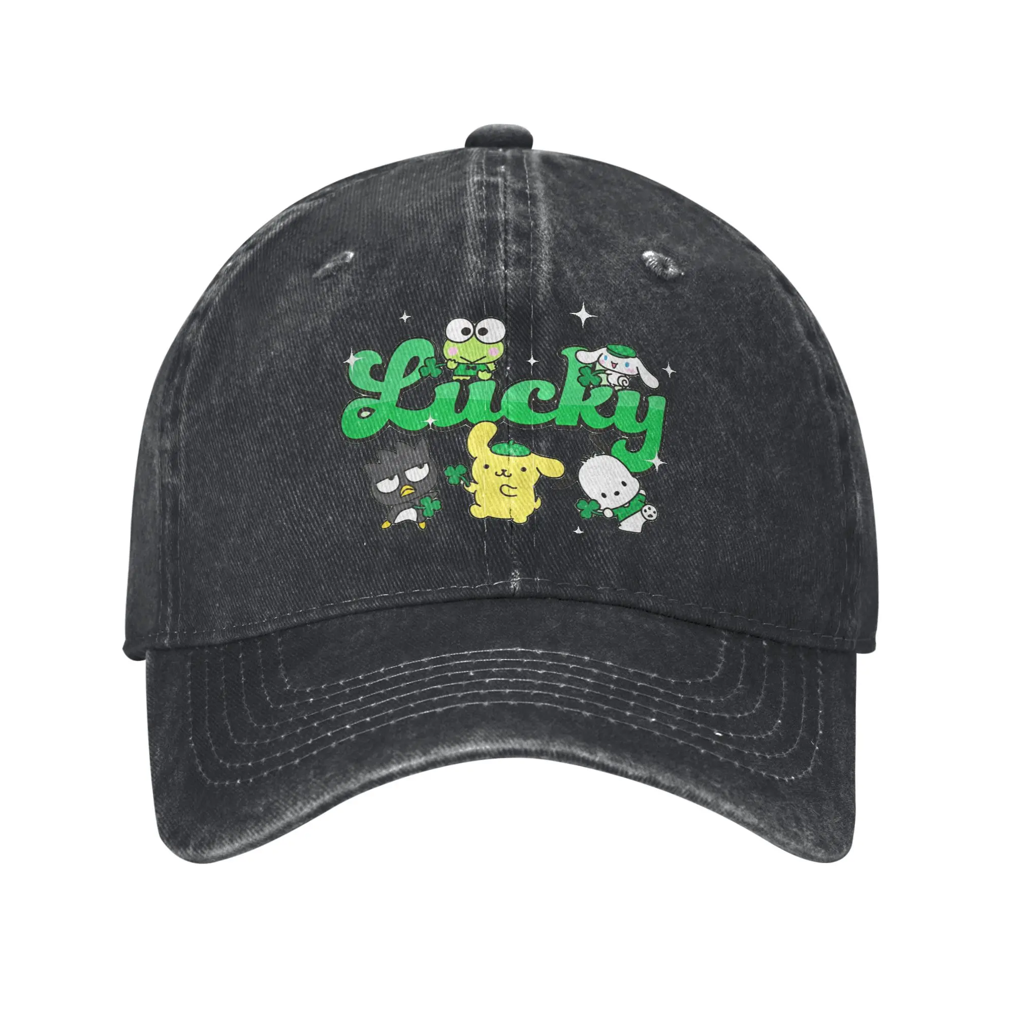 Hello Kitty Lucky Baseball Cap Clover St Patricks Outdoor Sports Hip Hop Hats Summer Hot Sale Men Women Classic Baseball Caps