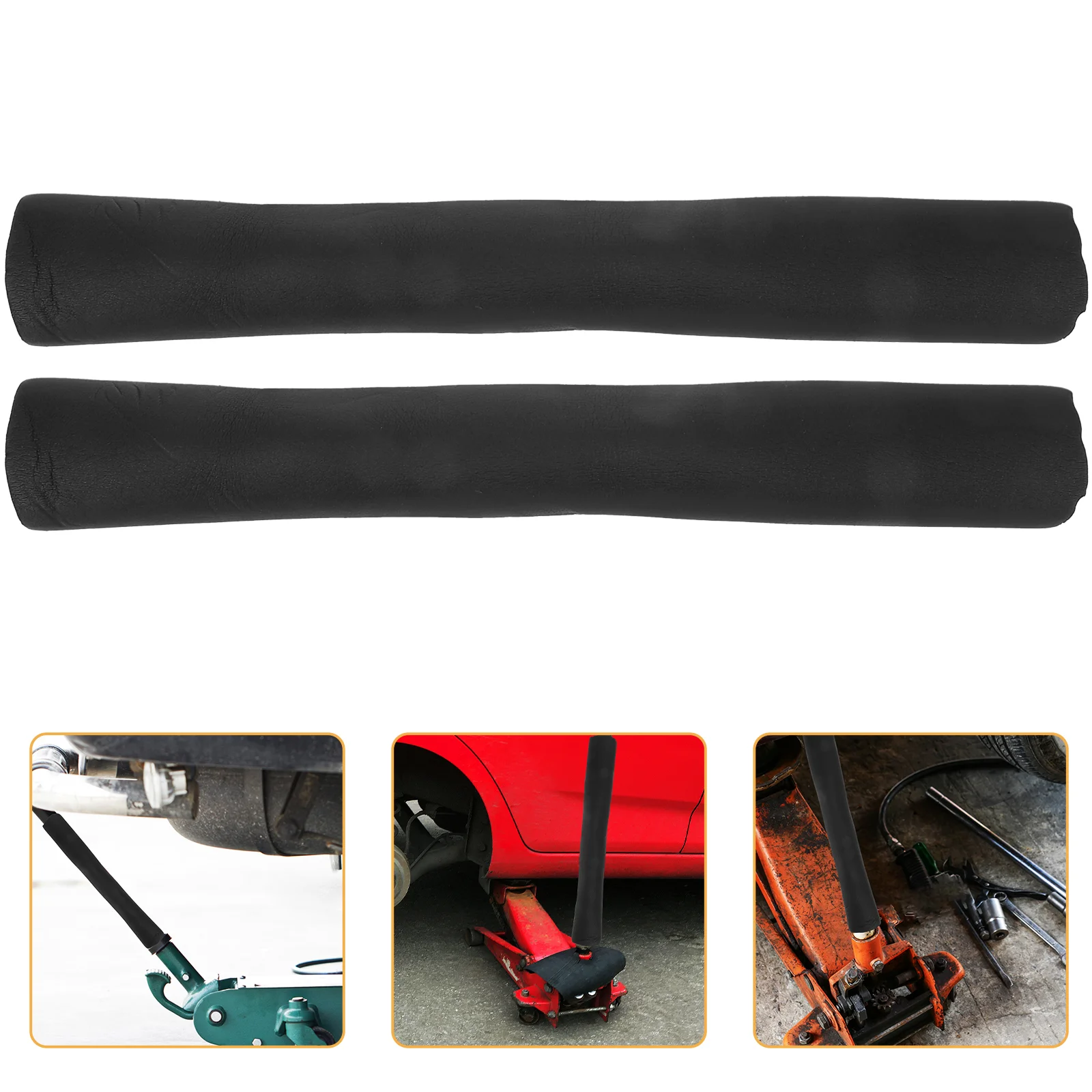 

2 Pcs 3 Ton Horizontal Hydraulic Jack Handle Pressure Rod Protective Cover Trailer Floor Replacement Protector Rubber Car Part