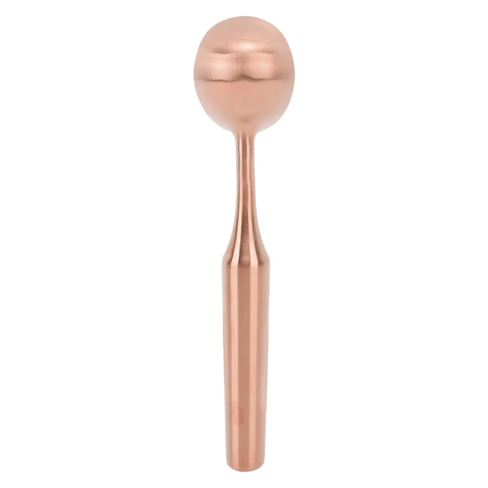 Rustless Steel Ice Cream Scoop Hemispherical Digging Head Smooth Polished Dessert Spoon Grip Handle Practical Ball Maker Scoop