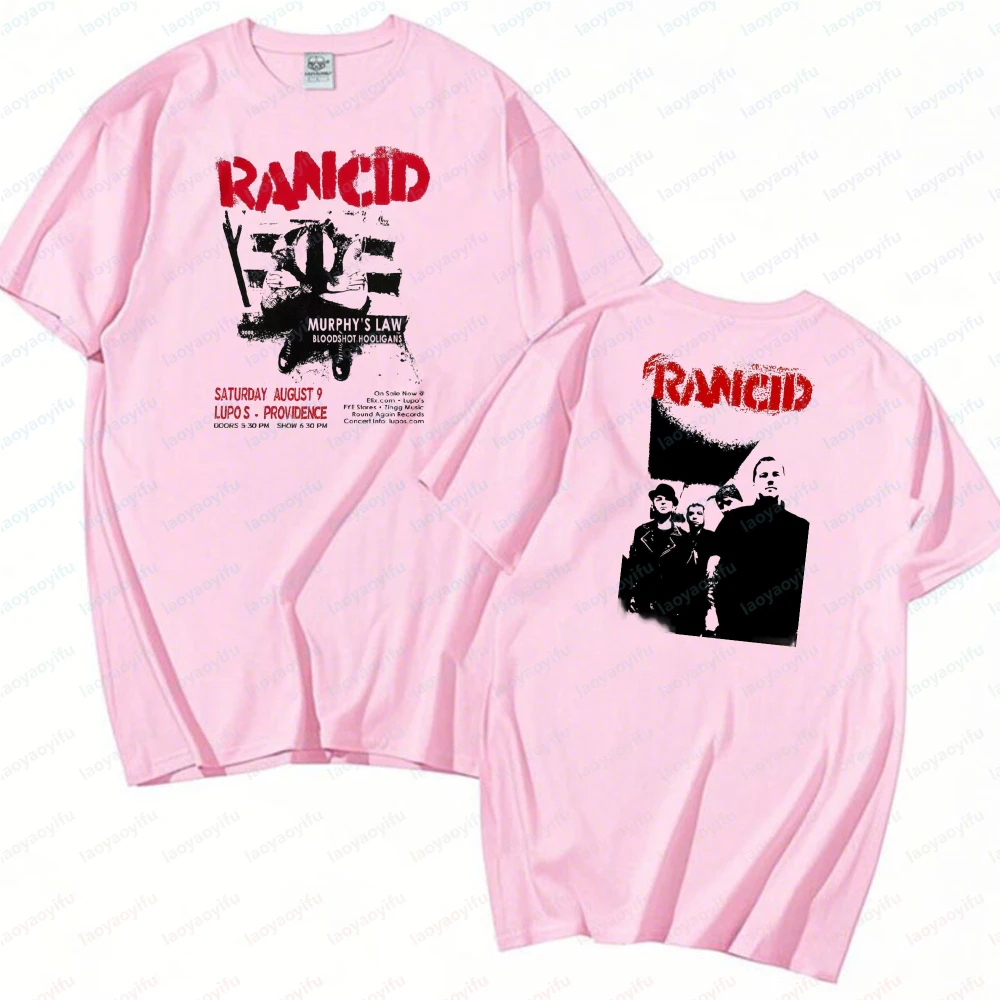 Rancid 양면 프린트 티셔츠 반항적인 펑크 유니섹스 - Women'S Fashion Edgy 리뷰 및 가격