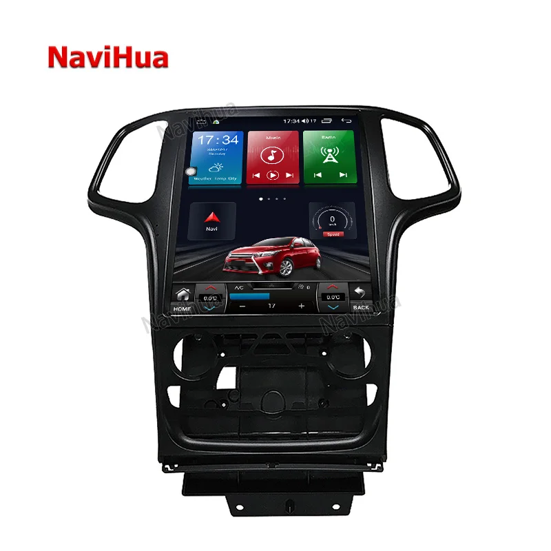 NAVIHUA Car Headrest Monitor DVD Player Touch Screen ForJeep Grand Cherokee DSP Car Audio GPS Carplay For Tesla Auto Radio Video