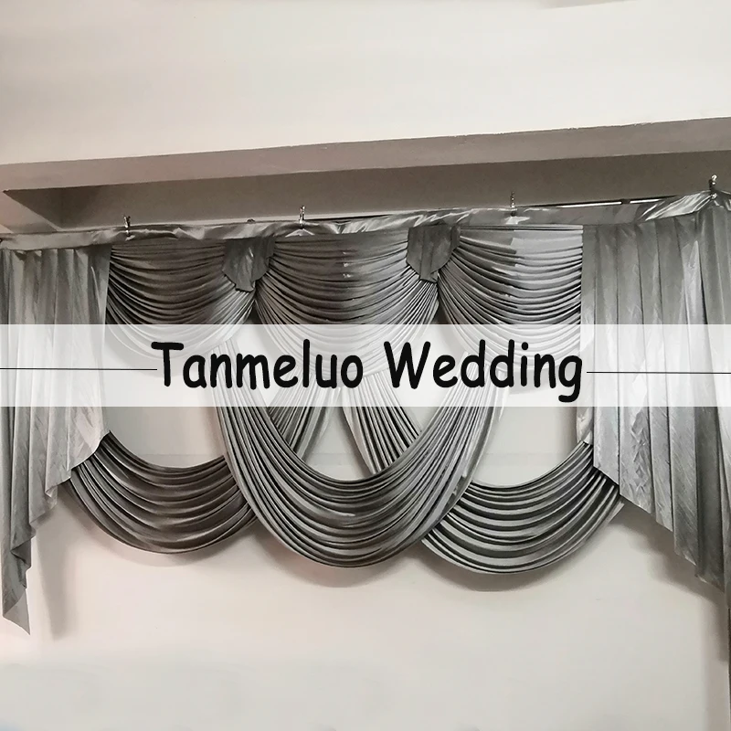 

Customized Swags Stage Designs Wedding Stylist Swags for Backdrop Party Curtain Celebration Event Birthday Backdrop Drapes