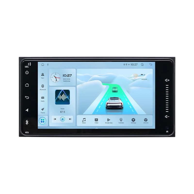 

T100 2GB+32GB 7 Inch Double Din Universal Car Radio Support BT Mirror Link WIFI Carplay for Toyota Corolla Auris Vios