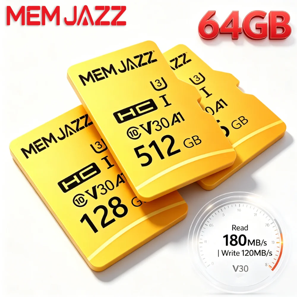 Memory Card 32GB 128GB 256GB 512GB Micro TF SD SD Card U3 V30 A2 High Speed Best Seller For Smartphone Tablet Drone 4K