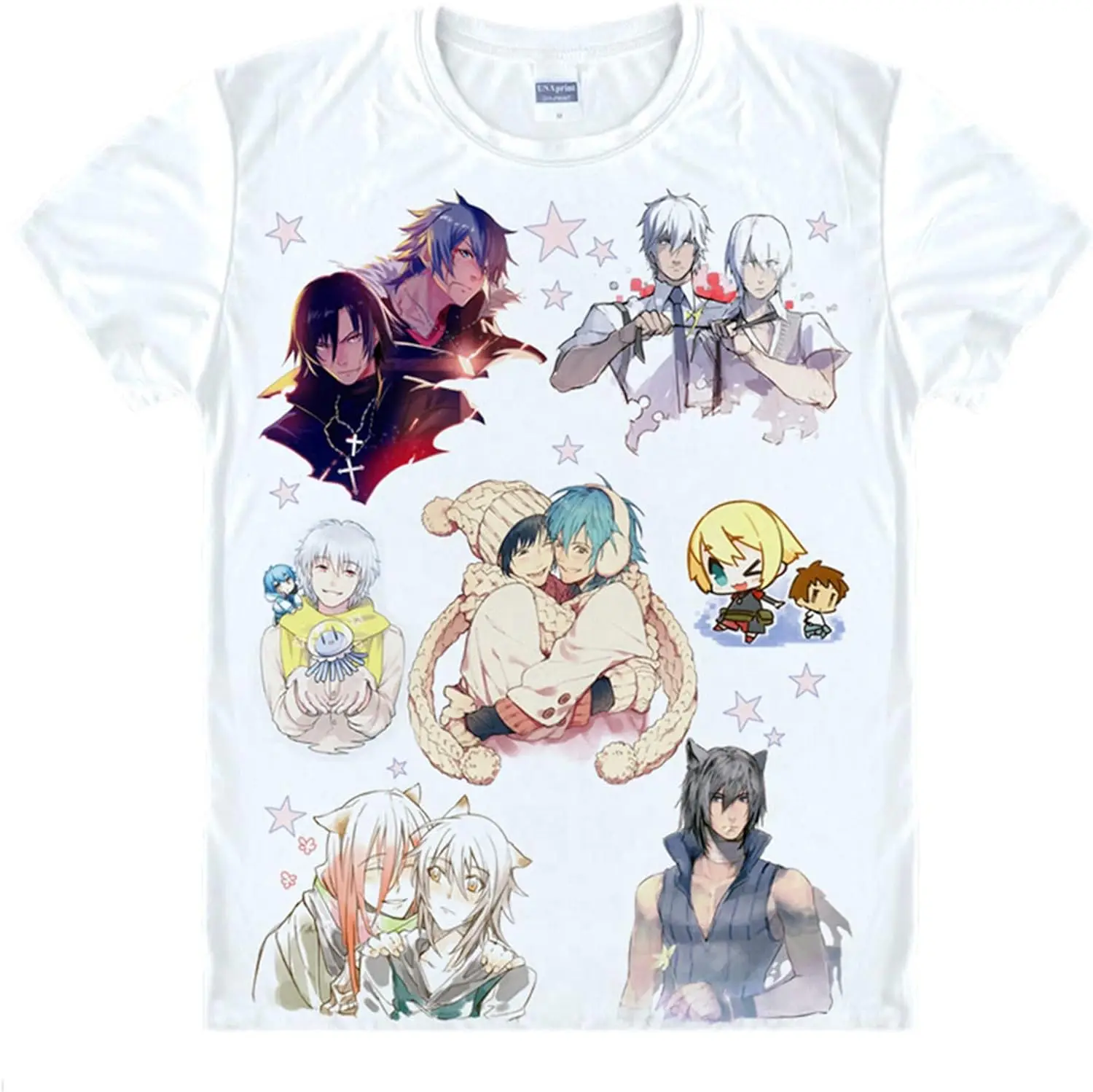 ISaikoy Anime Dramatical Murder DMMD Reborn T-Shirt Short Sleeve Shirt Tops Tees