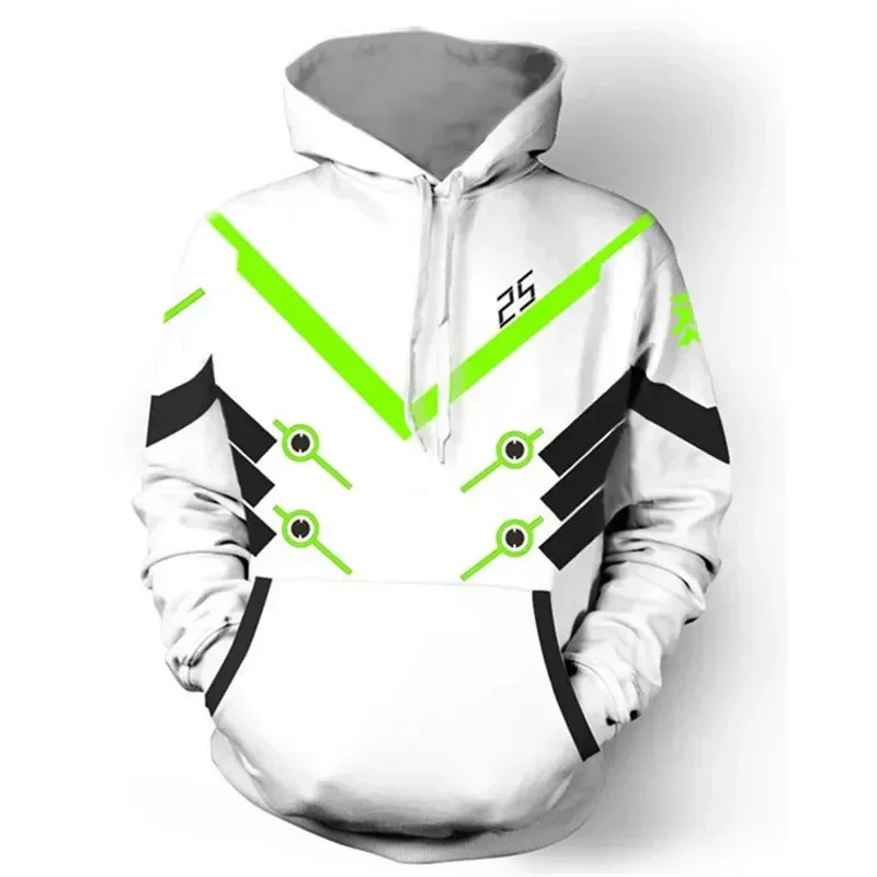♥ Novo 2026 Moletom com Capuz para Cosplay de Halloween Overwatch Genji DV.a Reaper Hanzo, Estiloso, Tipo Pulôver, Casaco e Jaqueta ★ ★ ★