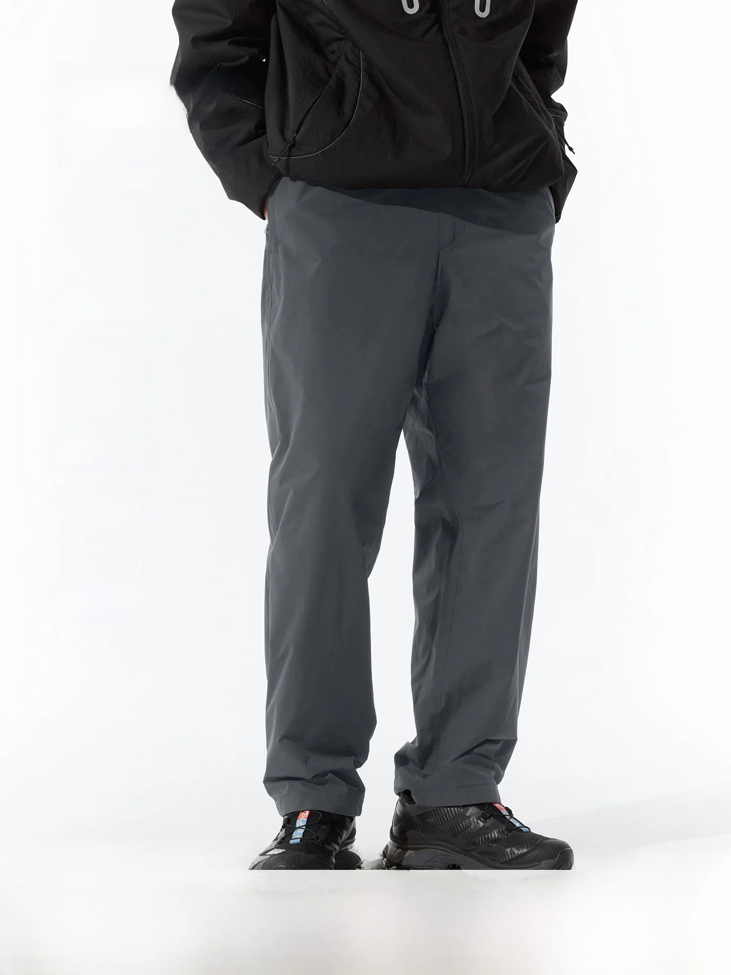 Waterproof Anti-Wrinkle Easy Care Commute Straight Micro-Cone Casual Fce Long Pants Winter Men's Casual Trousers