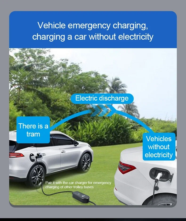 جديد لـ BYD Atto 3 ملحقات Type2 V2L محول مفرغ السيارة كابل تحميل السيارة محول خارجي متوافق مع ملحقات BYD #3