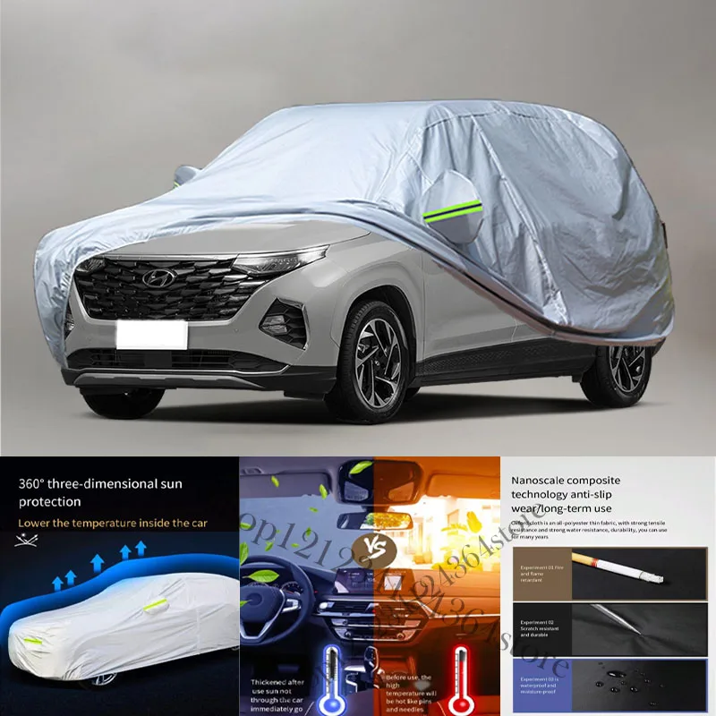 

For Hyundai Custo fit Outdoor Protection Full Car Covers Snow Cover Sunshade Waterproof Dustproof Exterior Car cover protection