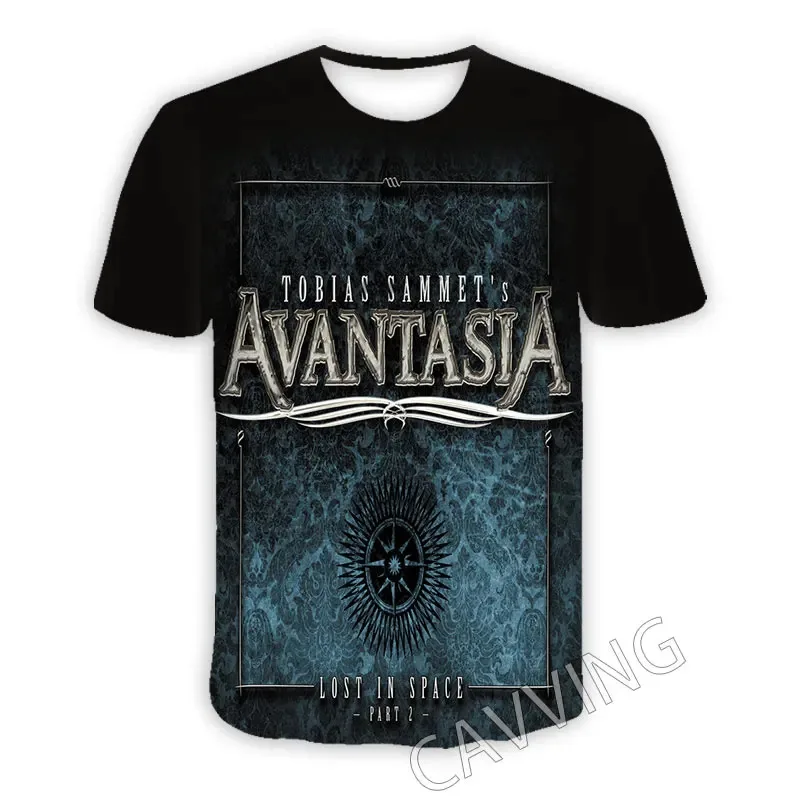 Camisetas informales de Avantasia Band, ropa de calle con estampado 3D, camiseta informal con cuello redondo para hombres y mujeres, ropa de calle para niños, camiseta de Hip-Hop