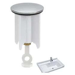 Universal Wash Basin Plug Copper Cover Sink Bathroom 40mm Pop-Up Plug Replacement Drain Plug Bathroom Faucet Fixture