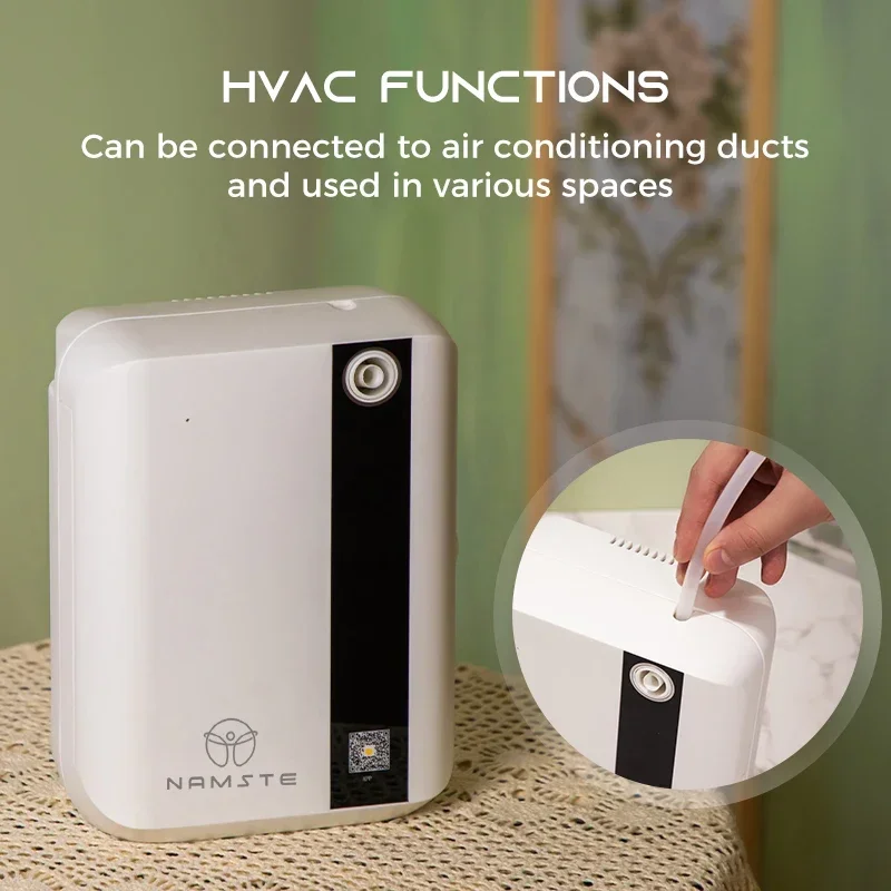 NAMSTE موزع الزيوت العطرية آلة الروائح العلاجية بلوتوث HVAC جدار جبل عطر طويل الأمد الأجهزة المنزلية