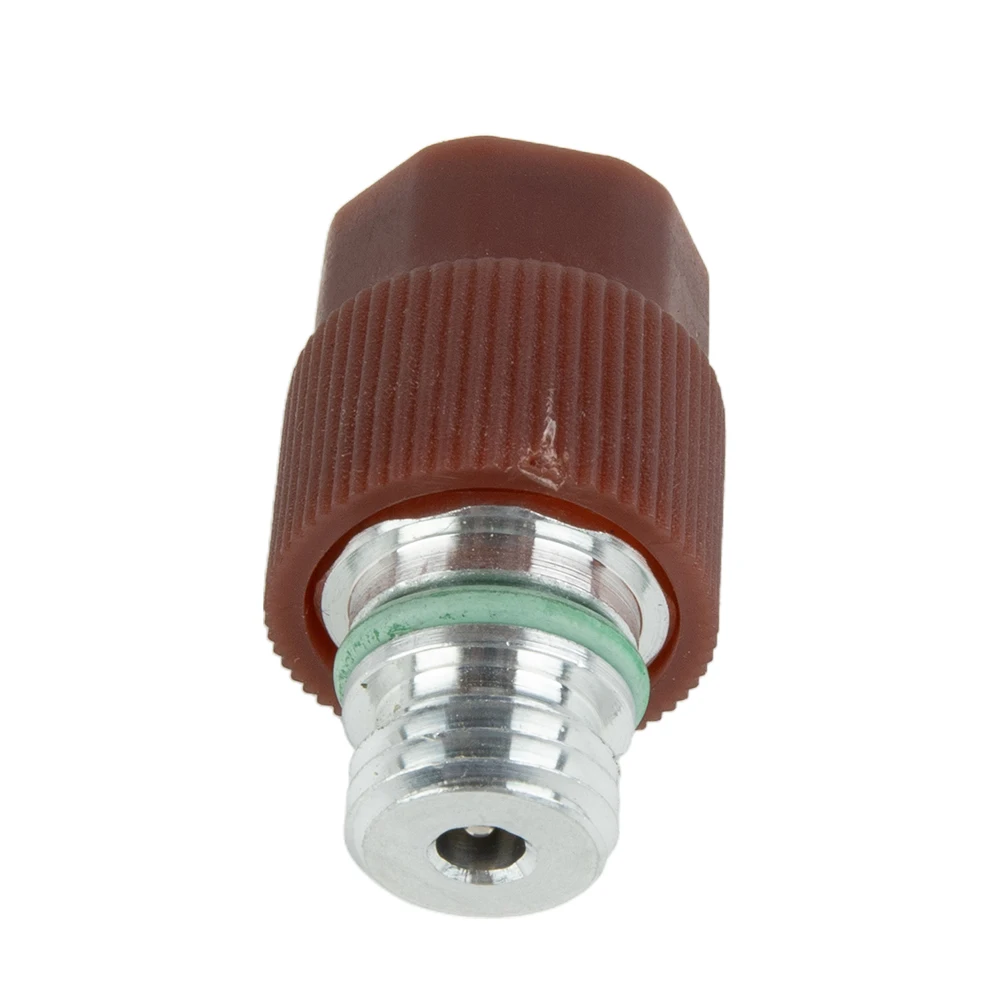 

A/C Service Valve High Side R-134a Port Adapter With Replaceable Valve Cores X 1.5 Thread Car Accessories