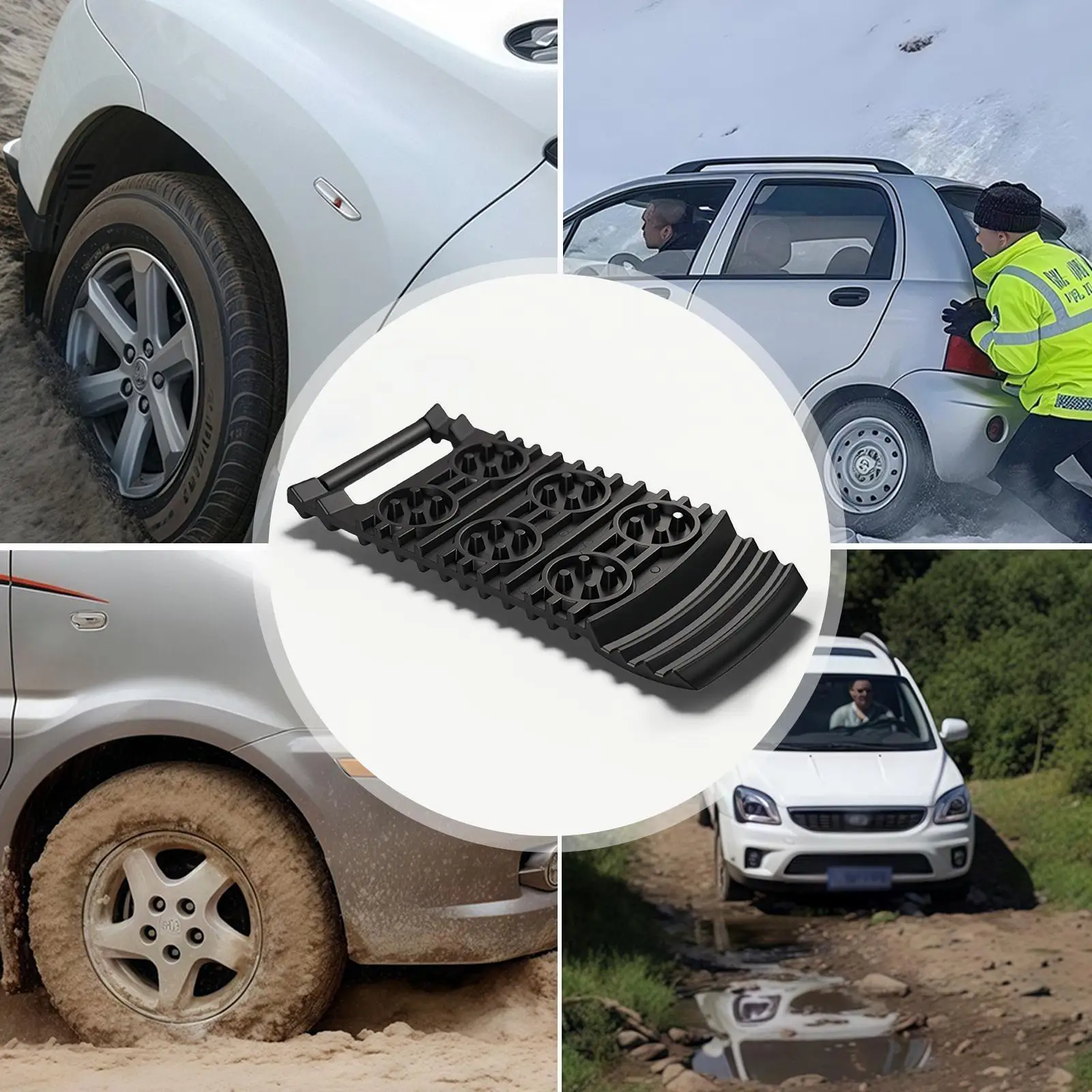 Tire Traction Mats Recovery Boards Most Vehicle Type Traction Board Anti Slip Pads for Pickups Vehicles Suvs Snow Mud