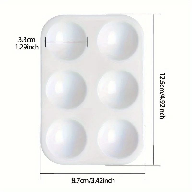 2pcs White Palette Art Alternative Paint Tray Artist Watercolor Painting Supplies Pigment Tray Watercolor Palette Art Paint Tray