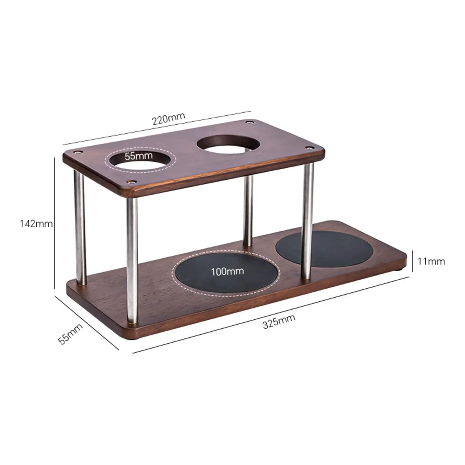 Übergießen Sie eine Kaffeestation, vielseitiger Mehrzweck-Organizer, Holz, dekorativ, wiederverwendbar, mit Sockel, Kaffeetropfer, Ständer, Filterhalter