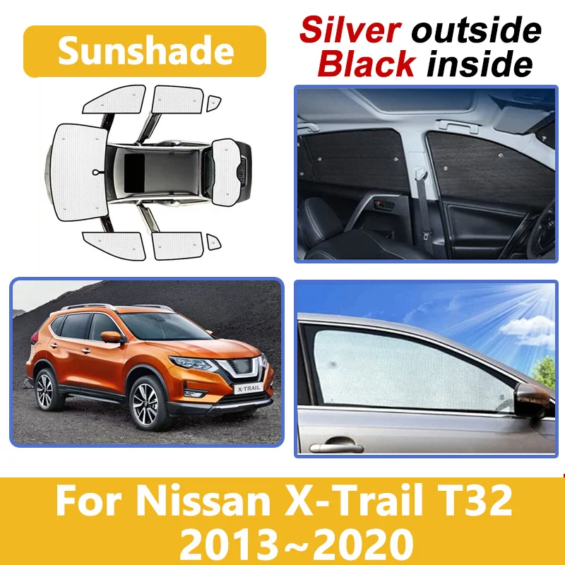 

Солнцезащитный козырек на переднее окно автомобиля для Nissan X-Trail T32 2015, аксессуары 2013 ~ 2020, анти-УФ-шторы, теплоизоляционные автомобильные аксессуары