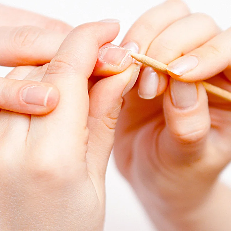 Lurayee Nagelhautschieber, orangefarbene Holzstäbchen, Nagelmaniküre, Entferner, Holzdesign, Nagelgelpoliermittel, Zeichenstab für Nagelkunst – Detail 9