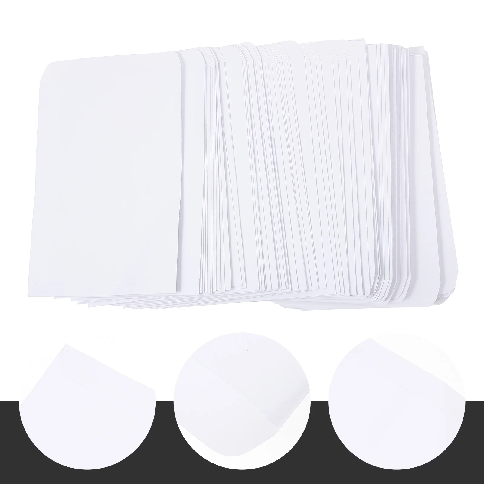 

100 Pcs Premium Paper Envelopes Mail Sack Office File Cash Cards Wrapping White