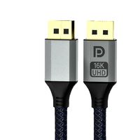 Displayport Cable 16K 8K Video Audio Cable for Xiaomi TV Box PC Laptop Monitor Video Game DP Cable DisplayPort Gaming Cable