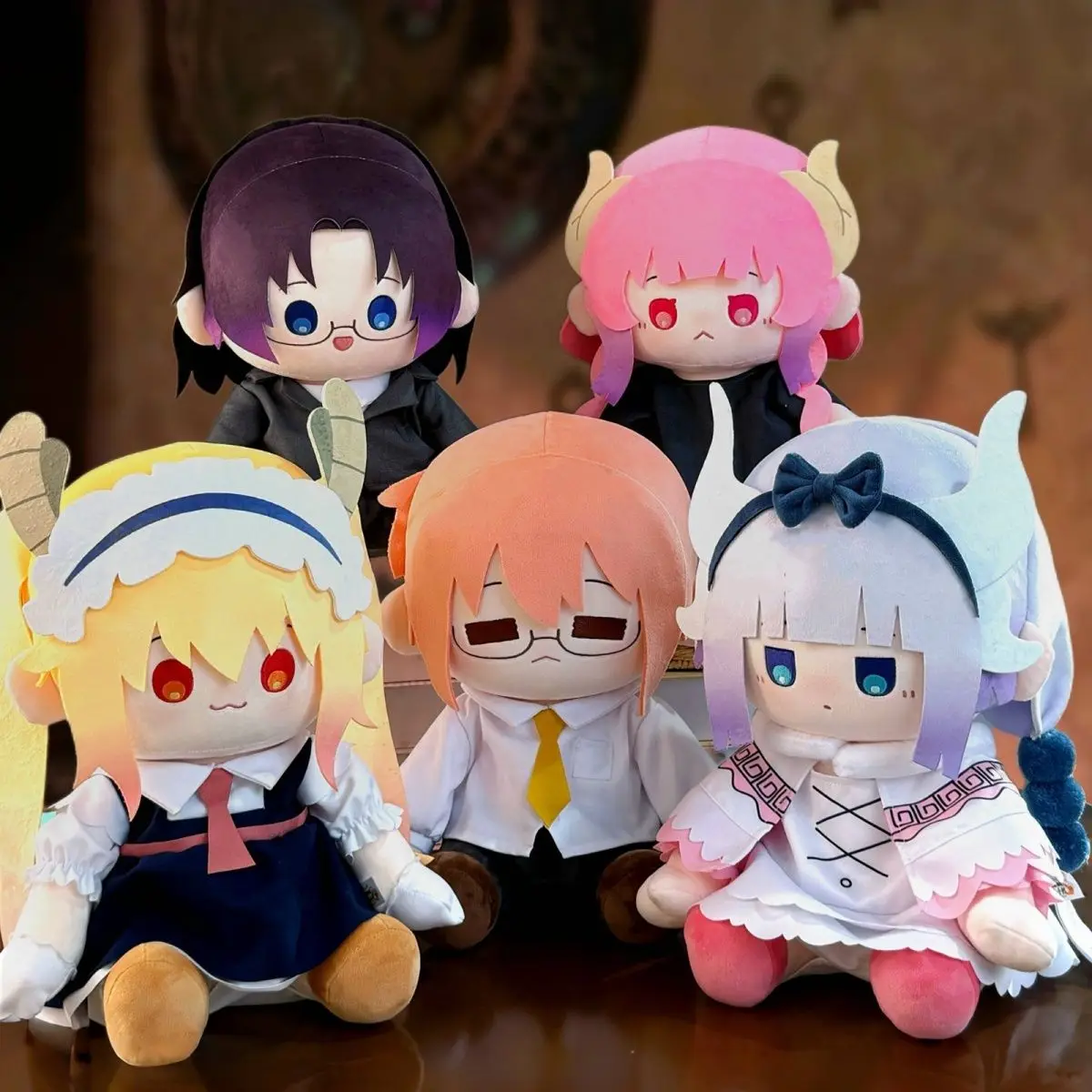 

Официальное аниме Miss Kobayashi's Dragon Maid ‌ Косплей, мягкая поза сидения, плюшевая кукла, сменная одежда, подушка 30 см, мягкая игрушка