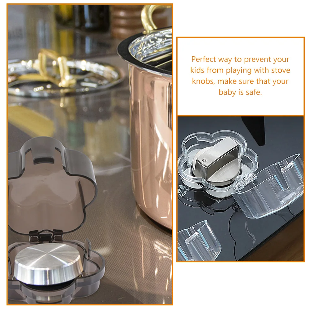 

4 Pcs Knob Protection Cover Gas Stove Safety Covers Guard Household Oven Range Proofing Universal Child