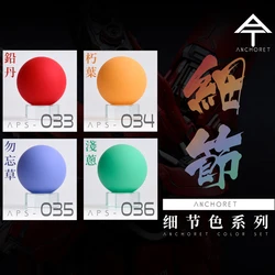 ANCHORET Paint Pigments Detail Color series Special for Model Spraying AT Oiliness Nitrocellulose Lacquer 30ml Handmade