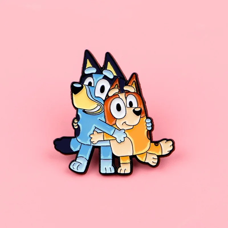

Bluey Cartoon Anime Peripheral Cute Badge Pins Clothing Backpack Accessories Lapel Badges Decorative Supplies Birthday Gift