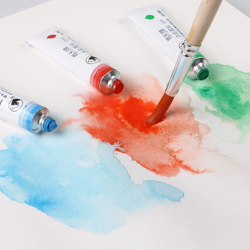 Pigment d'aquarelle pour étudiants Ao.com, utilisation pour la peinture d'art, ensemble de peinture créative pour enfants, 100ml