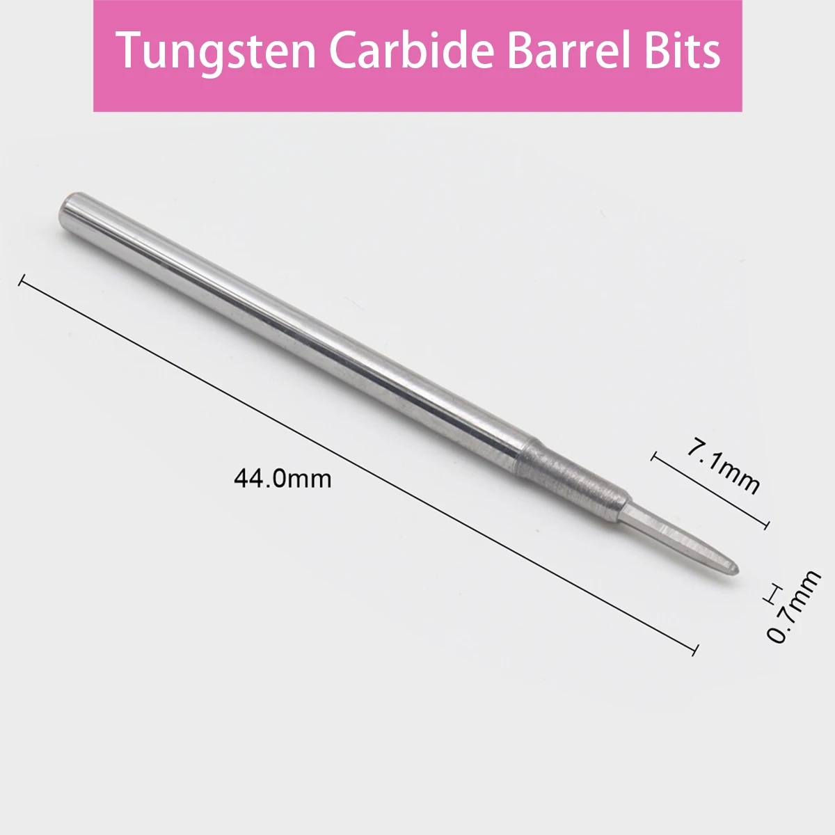 Foret à ongles en carbure de qualité, petite tête de 0.9mm, tige de 2.33mm