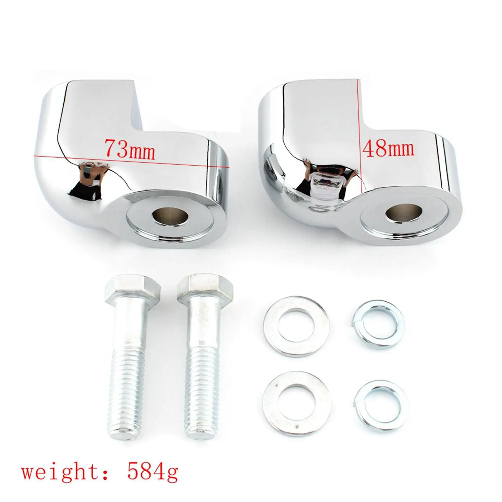 Handlebar Risers Handlebar Clamp Adaptor Rise Vtx13C017 for Honda Vtx1300C Durable
