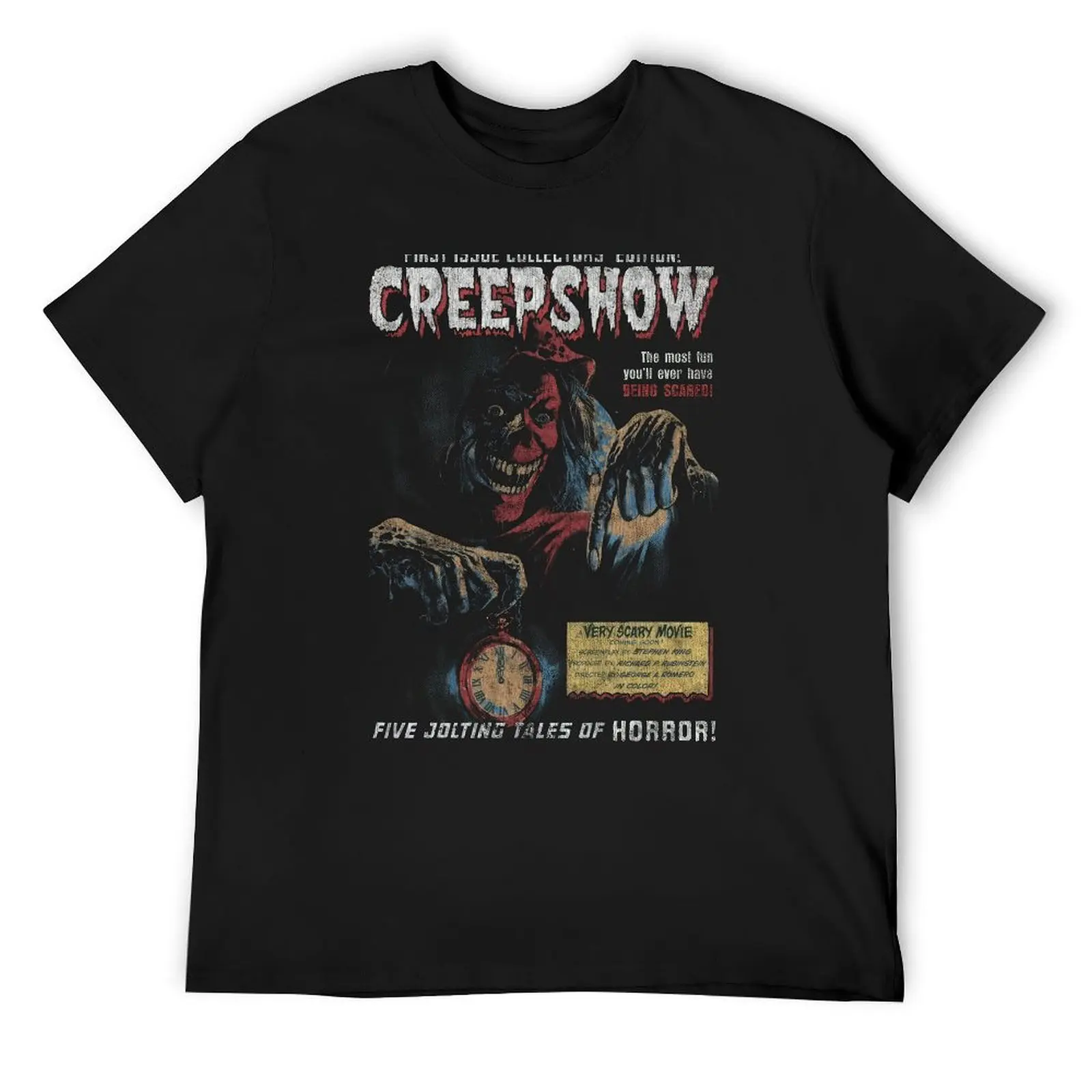 

Футболка Creepshow в стиле ретро, футболка большого размера, винтажная одежда, одежда в стиле хиппи, футболки для мужчин с графикой