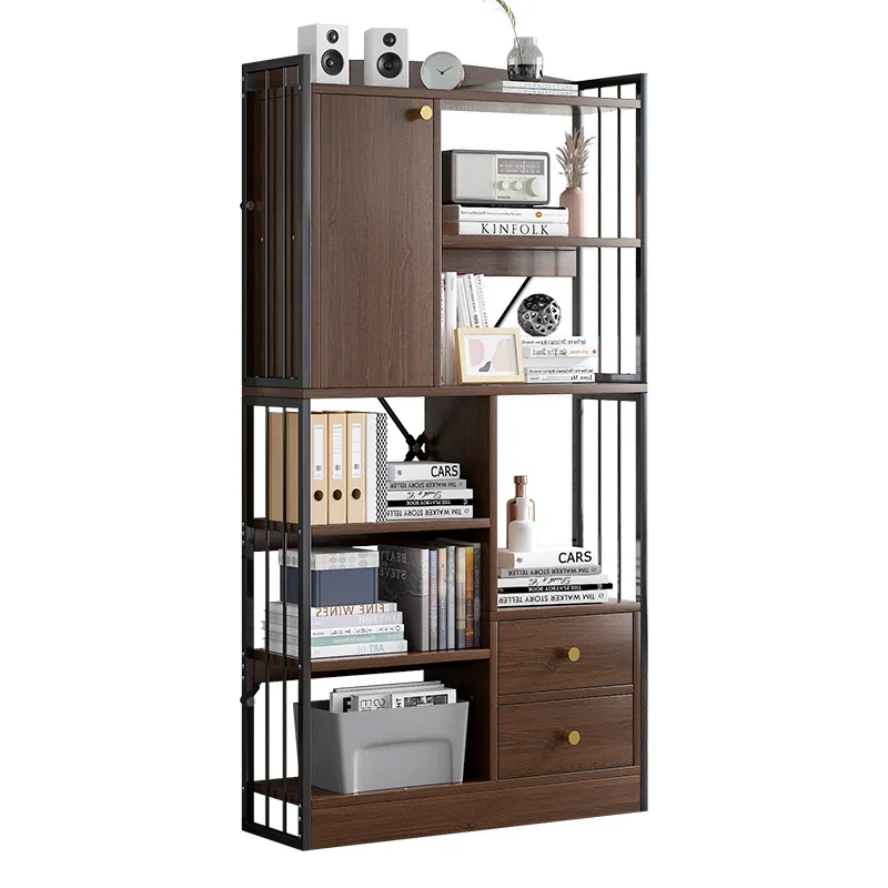 

Yijiada bookshelf floor-to-ceiling multi-layer storage shelf, simple student storage rack, living room partition bookshelf
