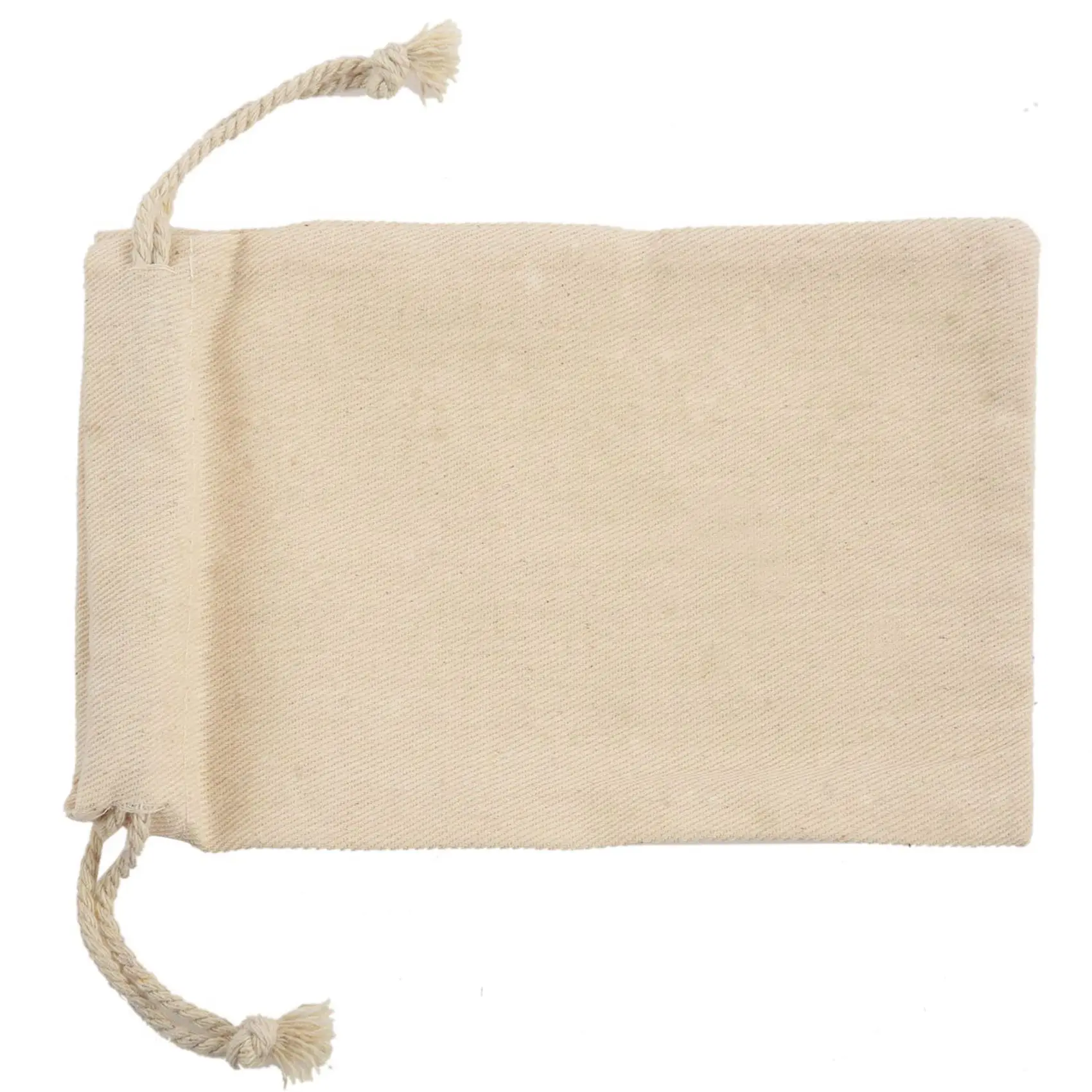 ABRT-200 Pcs Small 100% Cotton Drawstring Bags 10X15 Cm