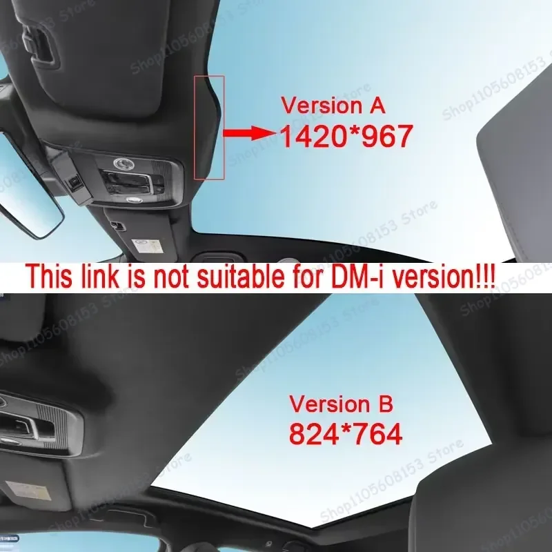 For BYD Seal EV 2022 2023 2024 2025 Roof Sunshade Electrostatic Sunroof Cover Skylight Shade UV Protection Heat Reduction